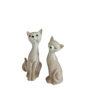 Vintage Otagiri Siamese Cat Figurines Set of 2 Mid Century Made In Japan 1950's